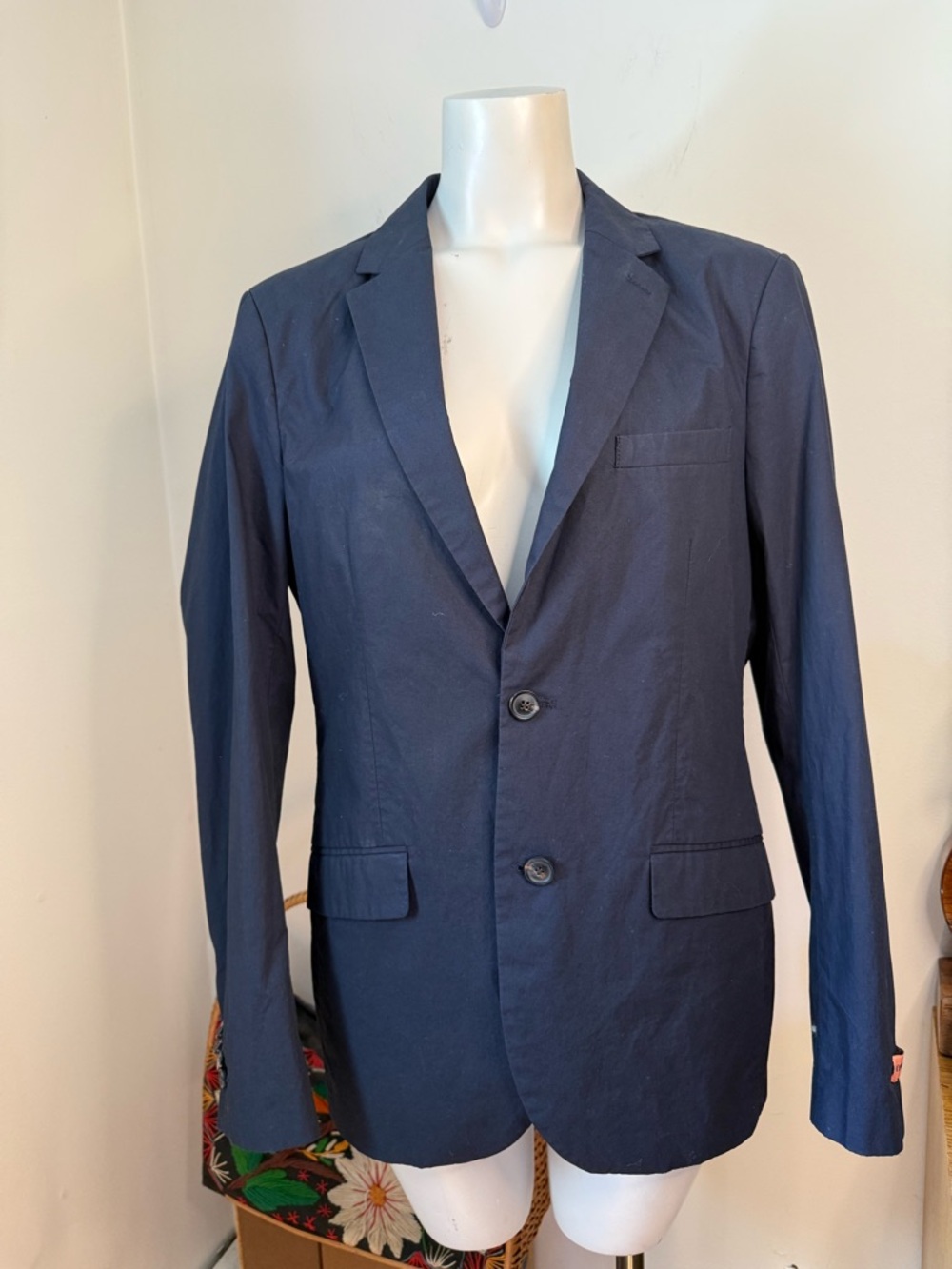 Scotch & Soda Men's Navy Single-Breasted Blazer